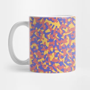 Orange, Yellow, Pink, Blue , Purple, Camo Colors; Camouflage Pattern Mug